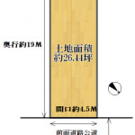 ※建築条件無売土地　☆土地面積約26.44坪（更地）(間取)